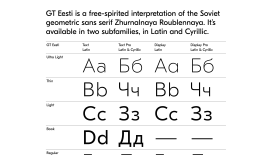 Typeface GT Esti