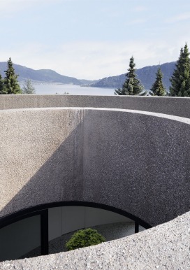 Architektur Beton Innenhof